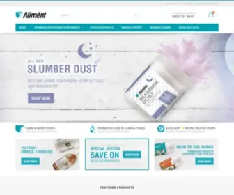 Alimentnutrition.co.uk(Vitamins & Nutritional Supplements by Aliment) Screenshot