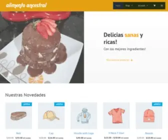 Alimentoancestral.com(Otro sitio realizado con WordPress) Screenshot