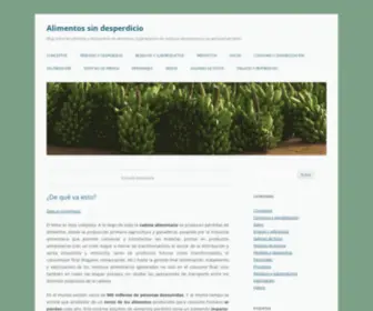 Alimentosindesperdicio.blog(Alimentos sin desperdicio) Screenshot