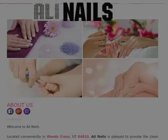 Alinailswoodscross.com(Ali Nails) Screenshot