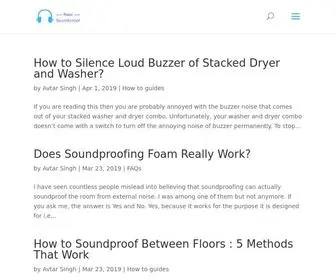 Alinaparker.com(Everything you need to know about soundproofing your home) Screenshot