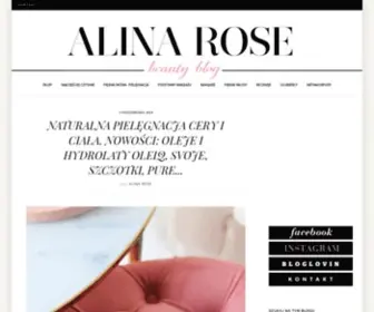 Alinarose.pl(Najlepszy blog kosmetyczny) Screenshot