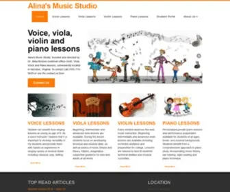 Alinasmusicstudio.com(Alina's Music Studio) Screenshot