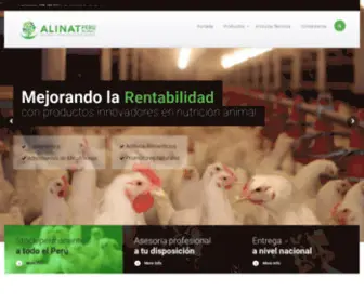 Alinat.com.pe(Insumos para nutrición animal) Screenshot