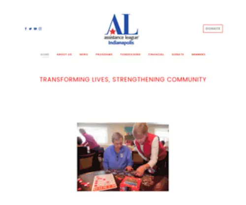 Alindy.org(Assistance League of Indianapolis) Screenshot