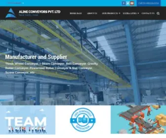 Alineengineering.com(Industrial Conveyor Manufacturer) Screenshot