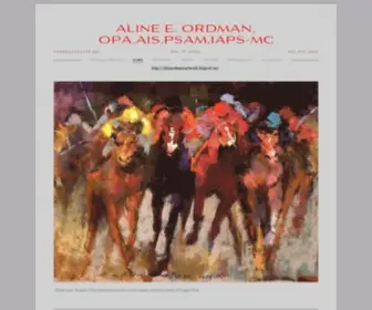 Alineordman.com(Aline Ordman Fine Art) Screenshot