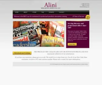 Alinimag.com(Alini Magazine Services LLC) Screenshot