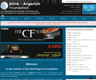 Alink-Argerich.org(Alink-Argerich Foundation) Screenshot