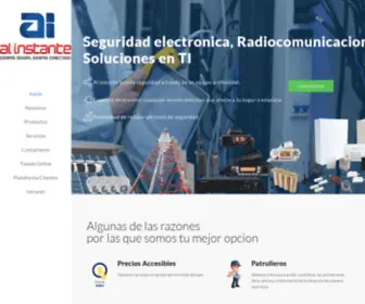 Alinstante.com.mx(A Instante Comunicaciones) Screenshot