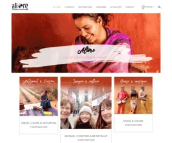 Aliore.org(Vivre son voyage) Screenshot