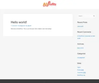 Aliprofits.com(Just another WordPress site) Screenshot