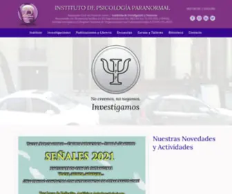 Alipsi.com.ar(Instituto de Psicología Paranormal) Screenshot