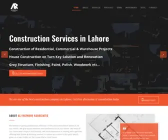 Alirathore.com(Construction Company) Screenshot