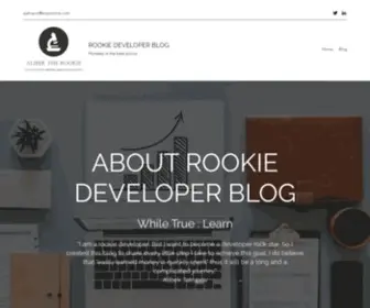 Alirookie.com(Rookie developer blog) Screenshot