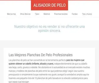 Alisadorpelo.com(Mejores Planchas De Pelo Profesionales) Screenshot