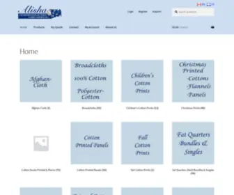 Alishafabrics.ca(Alishafabrics) Screenshot