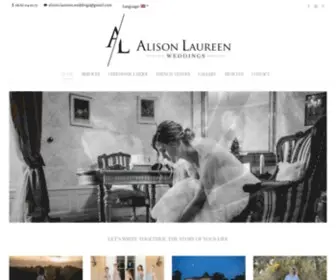 Alison-Laureen-Weddings.com(Wedding Planner Bordeaux) Screenshot