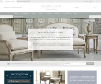 Alisonathome.com(Alison at Home Everyday Elegant Homeware) Screenshot