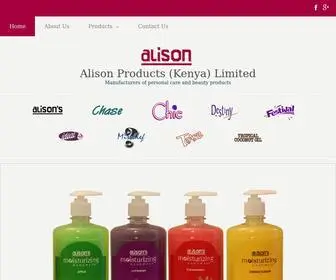 Alison.co.ke(Alison Products Kenya Ltd) Screenshot