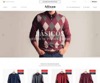 Alison.com.co(Ropa para Hombre) Screenshot