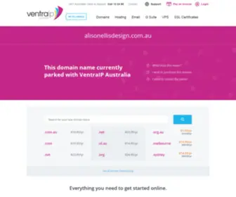 Alisonellisdesign.com.au(Domain Parked With VentraIP Australia) Screenshot