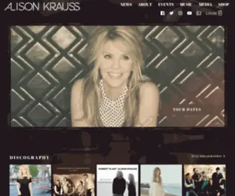 Alisonkrauss.com(Alison Krauss) Screenshot