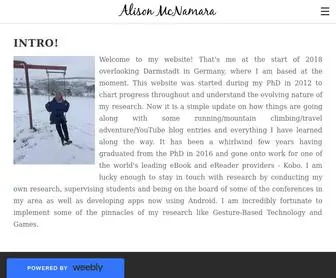 Alisonmcnamara.com(Alison McNamara) Screenshot