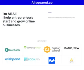 Alisquared.co(Start and grow your online business with the free resources in this blog) Screenshot