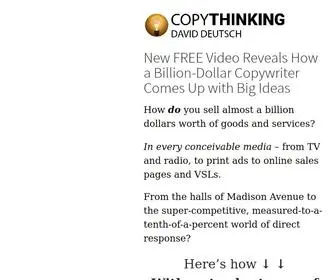 Alistcopysecrets.com(Learn how CopyTHINKING beats copywriting) Screenshot