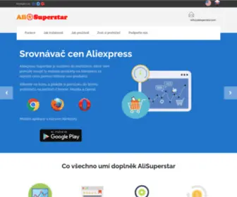 Alisuperstar.cz(Srovnávač cen na Aliexpress) Screenshot