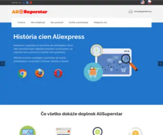Alisuperstar.sk(Aliexpress cenová história) Screenshot