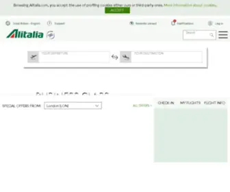 Alitalia.co.uk(Flights to Rome) Screenshot