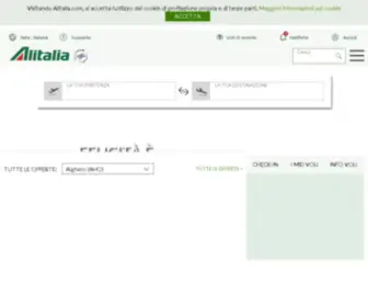 Alitalia.com(Airline Tickets) Screenshot