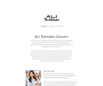 Alitelesales.com(Join Our Team) Screenshot