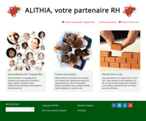 Alithia.fr(Partenaire en externalisation RH) Screenshot