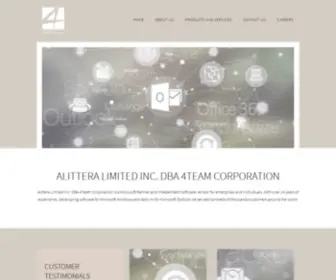 Alittera.com(Alittera limited Inc. DBA 4Team Corporation) Screenshot