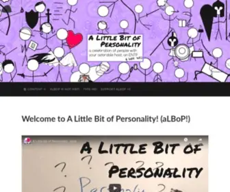 Alittlebitofpersonality.com(A Little Bit of Personality) Screenshot