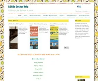 Alittledesignhelp.com(A Little Design Help) Screenshot