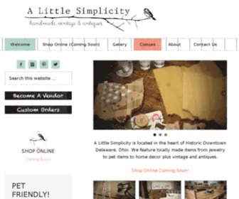 Alittlesimplicity.com(A Little Simplicity) Screenshot