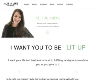 Alituplife.com(A Lit Up Life) Screenshot