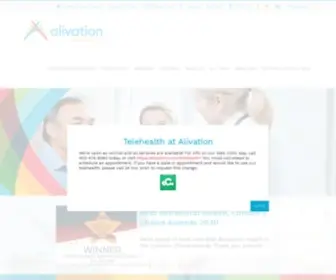 Alivation.com(Integrated Healthcare Center) Screenshot