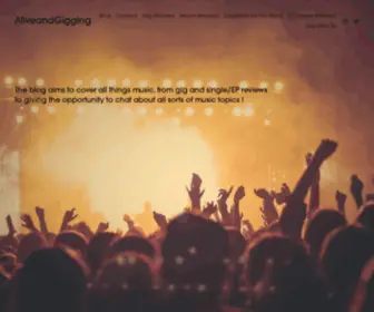 Aliveandgigging.co.uk(AliveandGigging) Screenshot