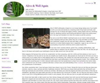 Aliveandwellagain.com(Alive & Well Lifestyle Coaching) Screenshot