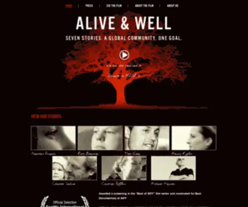 Aliveandwellthefilm.com(Alive & Well) Screenshot