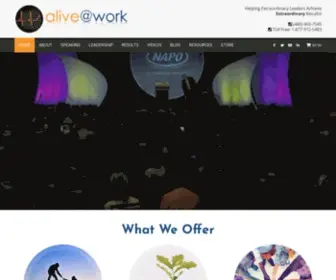 Aliveatwork.com(Leadership expert Joe Contrera) Screenshot