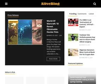 Aliveblog.club(Daily News Updates) Screenshot