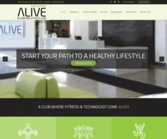 Alivebyraintree.com(Fitness Studio) Screenshot