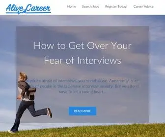 Alivecareer.net(Alive Career) Screenshot