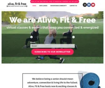 Alivefitandfree.com(Alive, Fit & Free) Screenshot